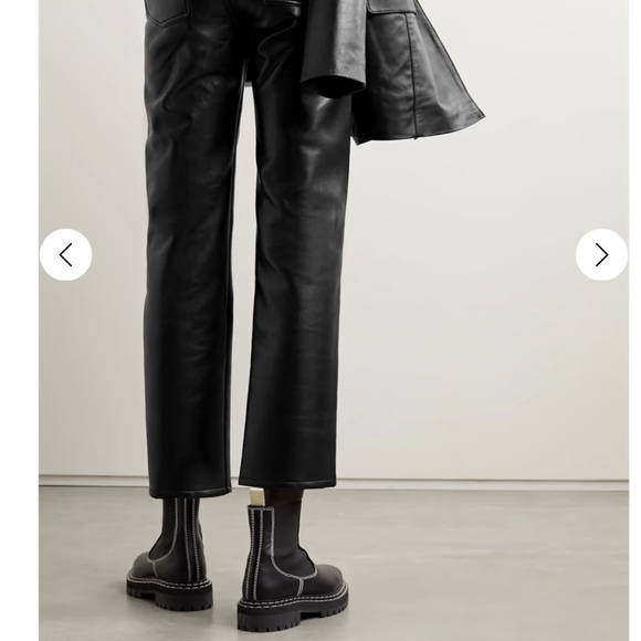 Black Leather Pants - Picture 2 of 4